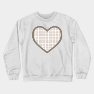 Grey Cottage Heart Crewneck Sweatshirt